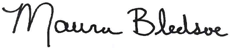 Maura's signature